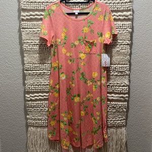 LuLaRoe Yellow Rose Carly NWT